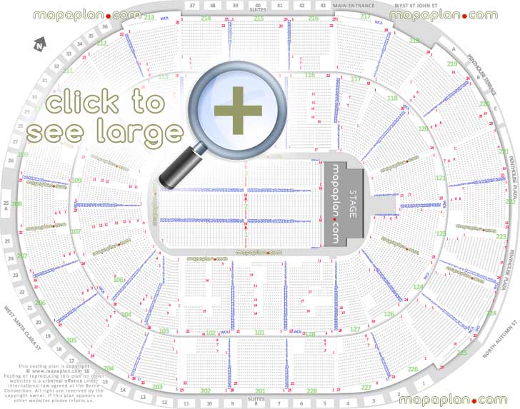Sap Center Seating Chart For Concerts