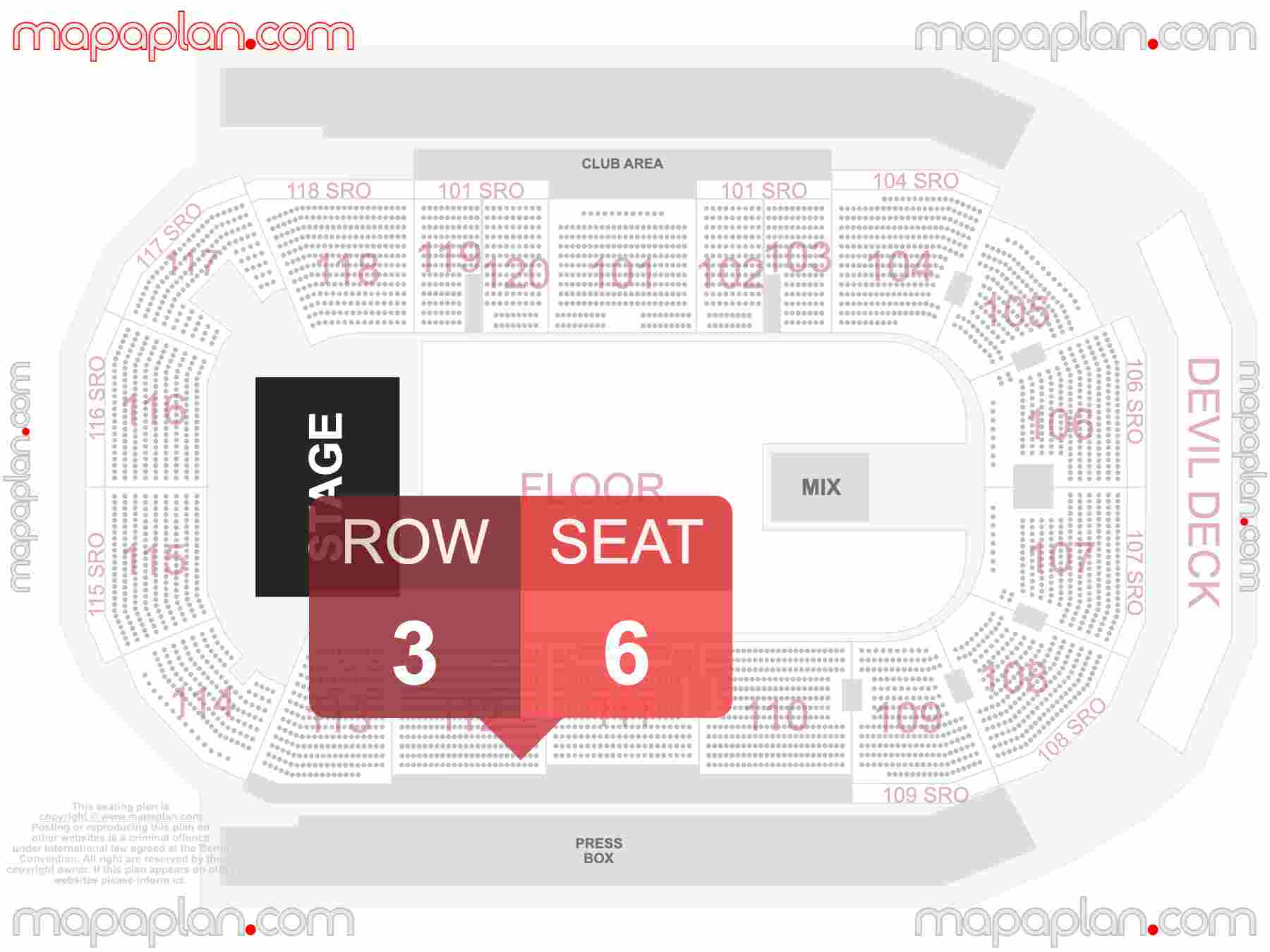 Tempe Mullett Arena seating chart Concert with floor general admission standing room only seating chart with exact section numbers showing best rows and seats selection 3d layout - Best interactive seat finder tool with precise detailed location data