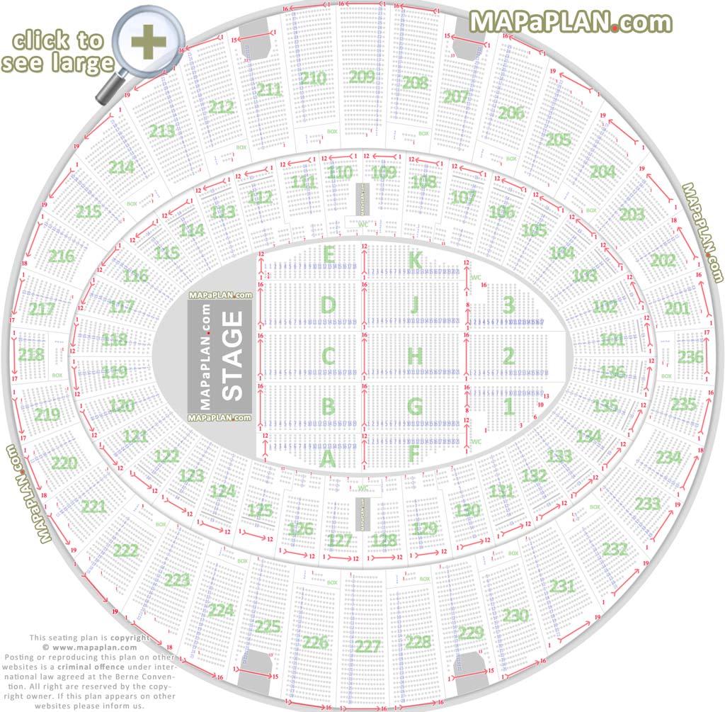 The Forum Inglewood Detailed Seating Chart