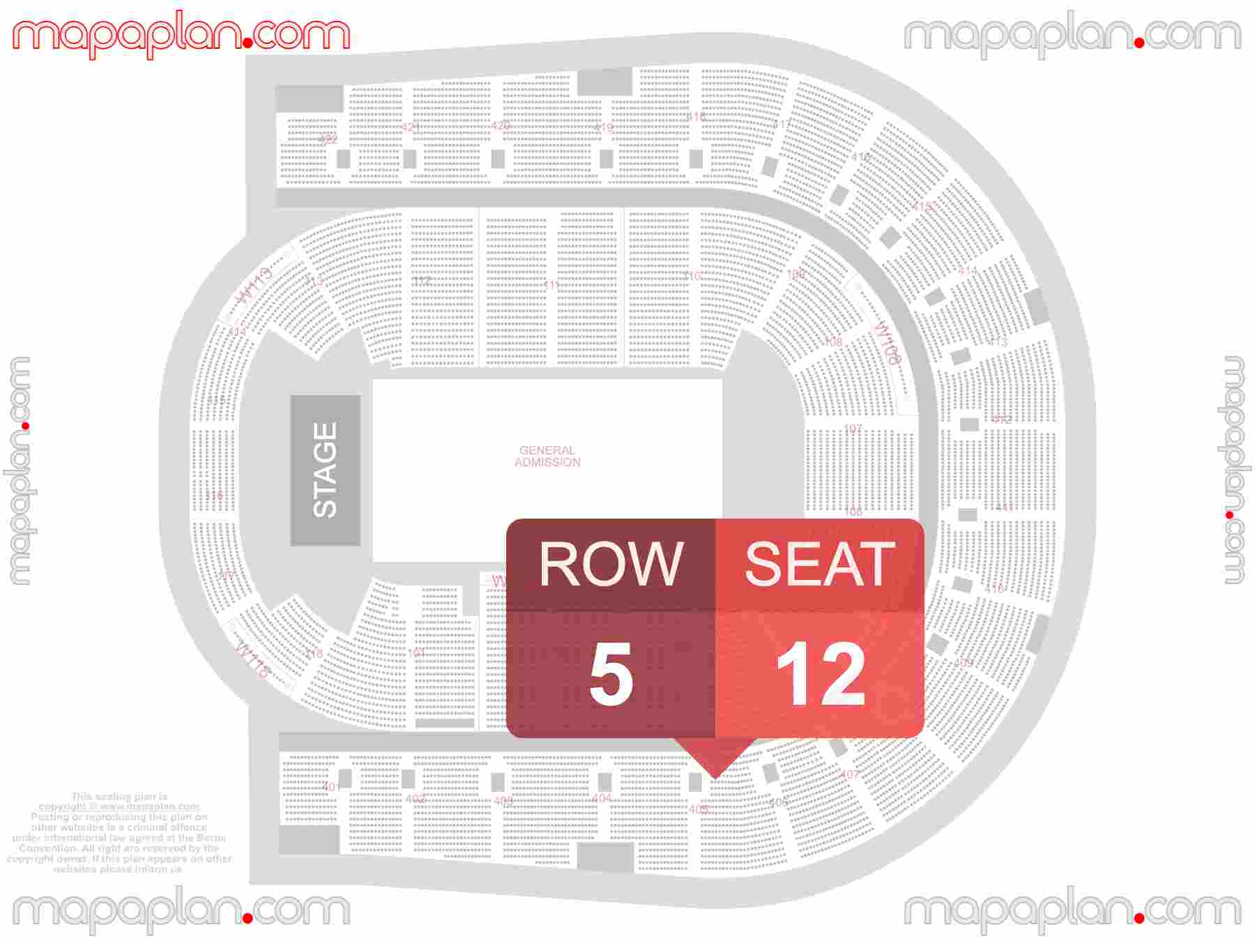 London O2 Arena seating plan Concert with floor general admission standing inside capacity view arrangement chart - Interactive virtual 3d best seats & rows detailed stadium image configuration layout