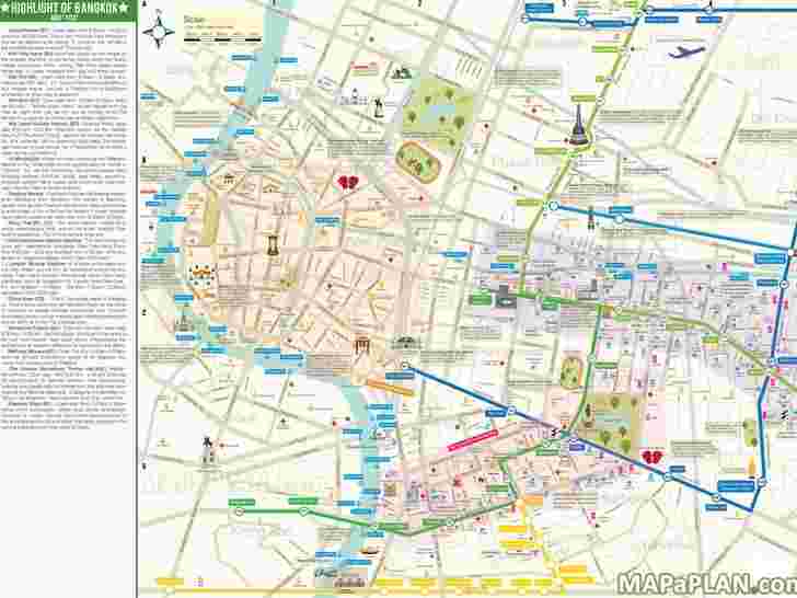 bangkok tourist places map