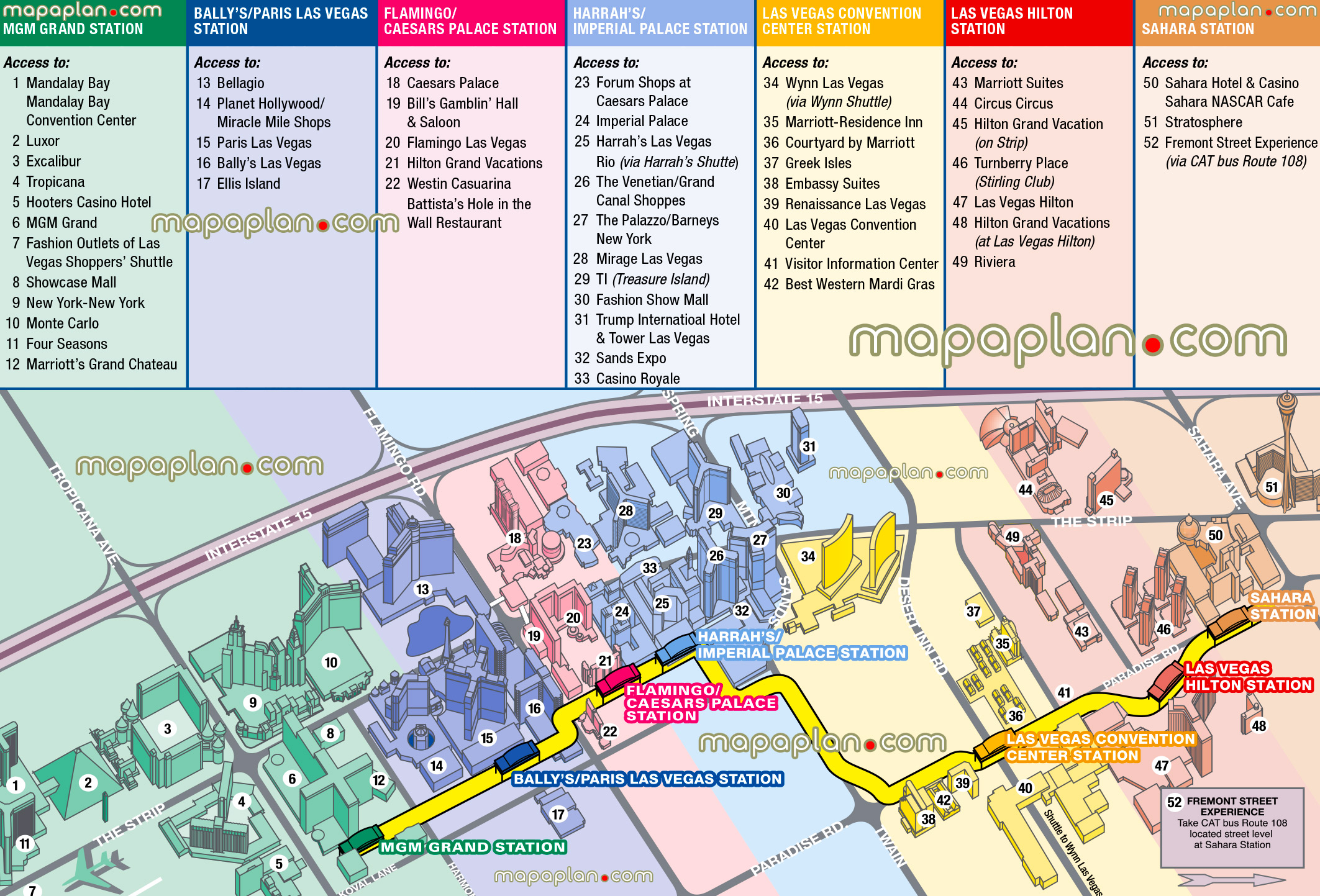 Printable Walking Map Of Las Vegas Strip