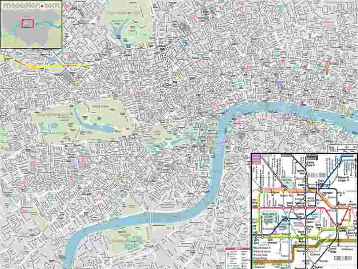 tourist map london pdf