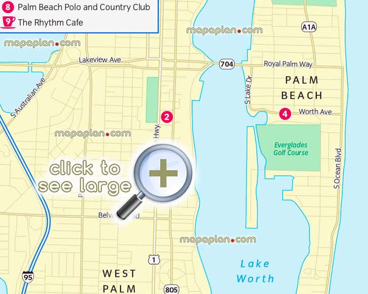 Miami Top Tourist Attractions Map 35 Palm Beach Lake Worth Sights Flagler Museum Zoos Polo Country Club Visitors 3d Virtual 
