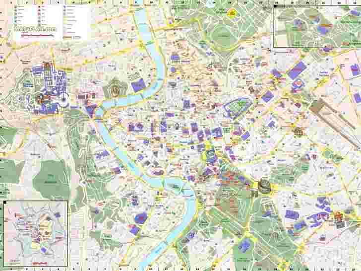 tourist map for rome