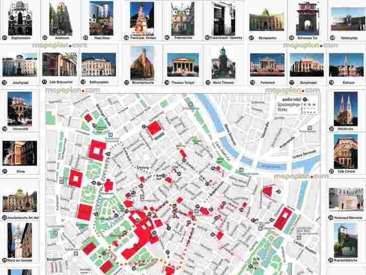 vienna map tourist